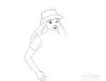 美女简笔画,美女简笔画的艺术风采